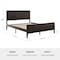 Martha Stewart Corbin Queen Size Solid Wood Platform Bed w/Wooden Headboard and Footboard, Dark Brown MG-090026-Q-DKBRN-MS - alternate 5